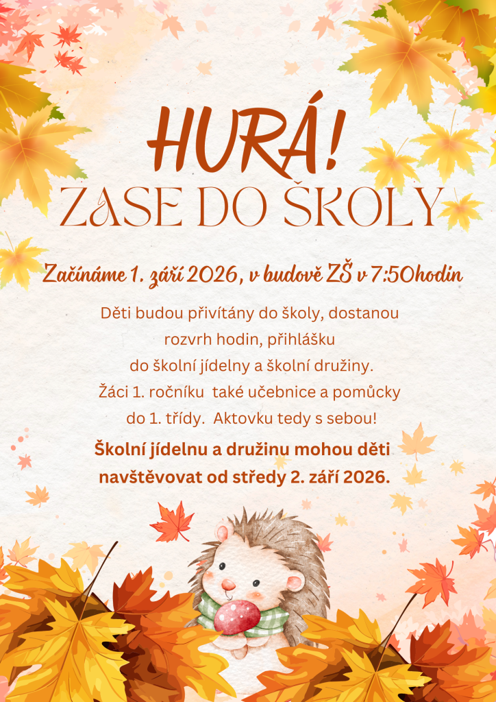 Zahájení školního roku 2026&nbsp;- 2027