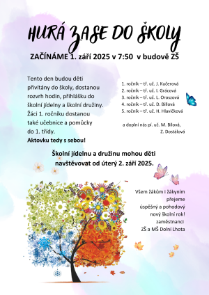 Zahájení školního roku 2025-2026